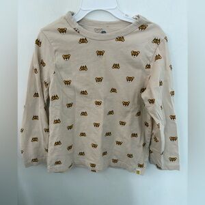 4/30$ Rise little earthling Kids Long-Sleeve Beige tiger Print 5-6 years